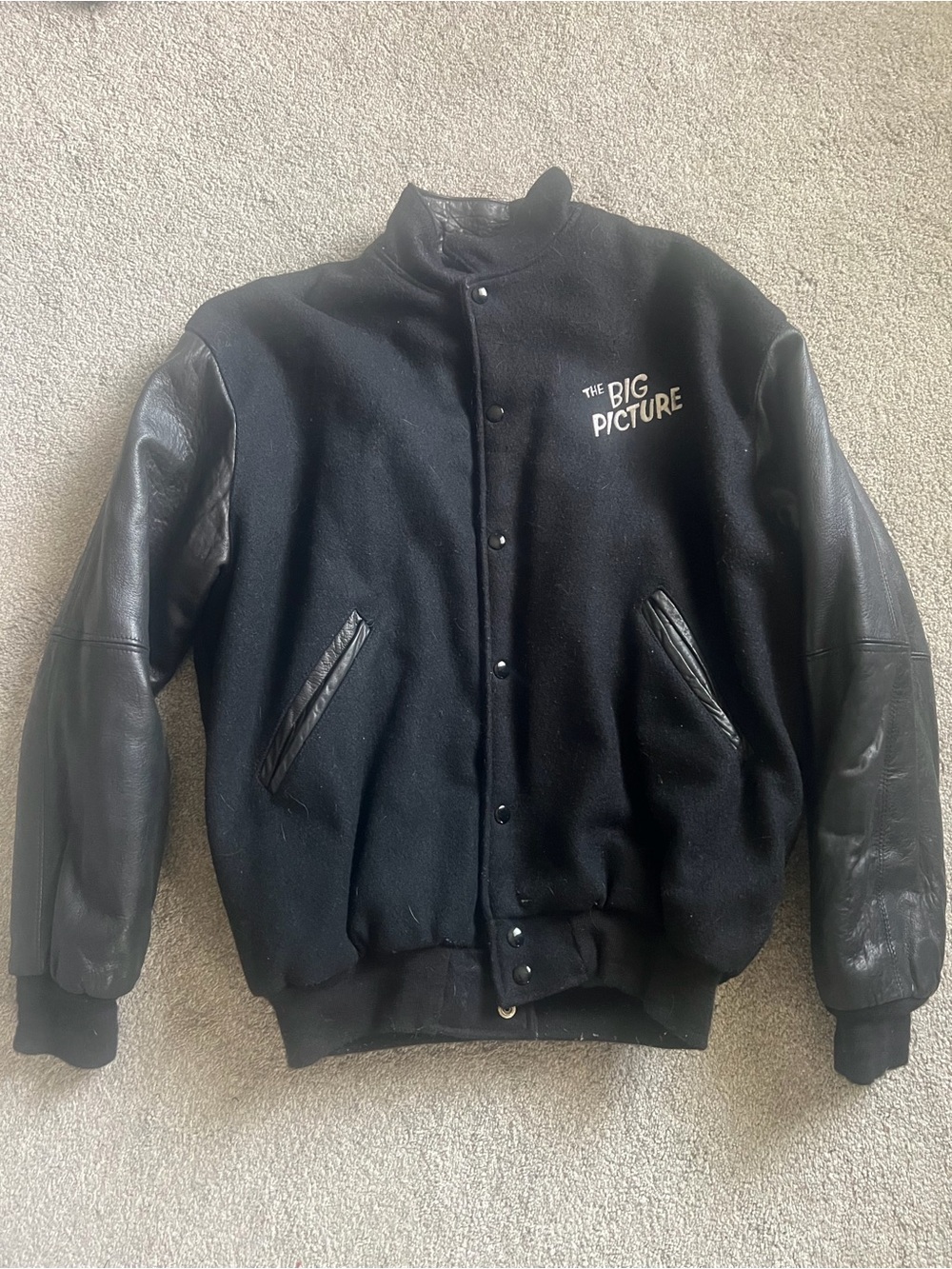 Rare vintage “The Big Picture” Varsity letterman jacket by Super Stitch Inc.